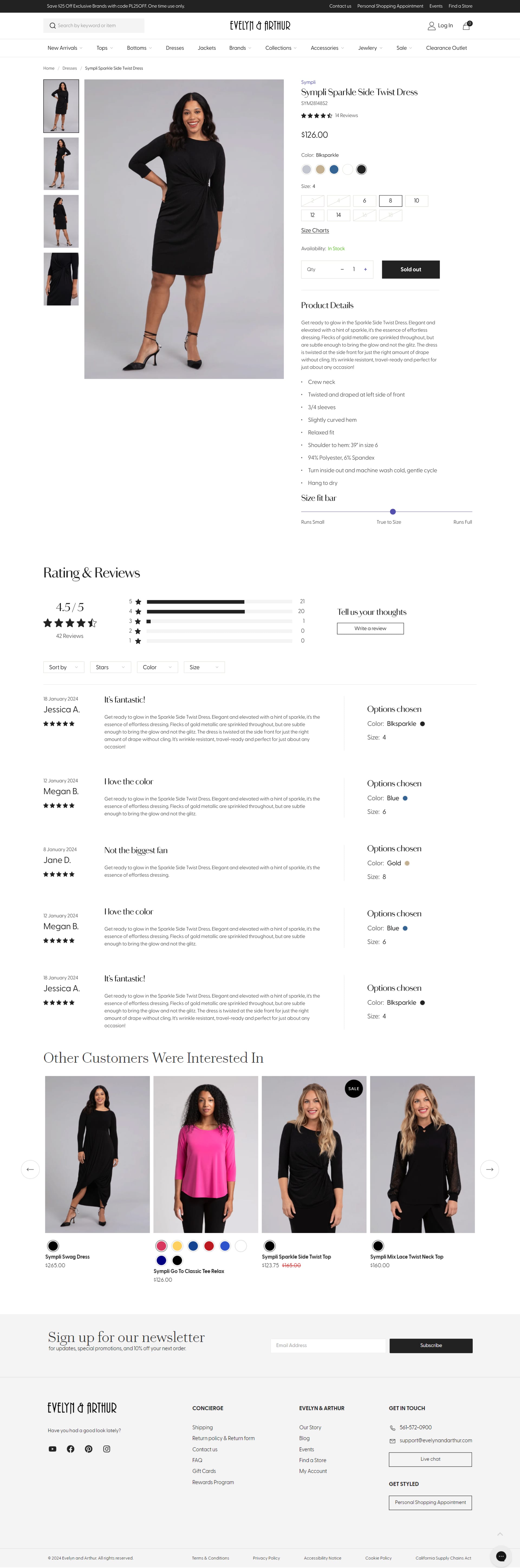 Evelyn & Arthur collections page